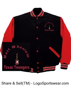 Texas Twangers Varsity Jacket Design Zoom